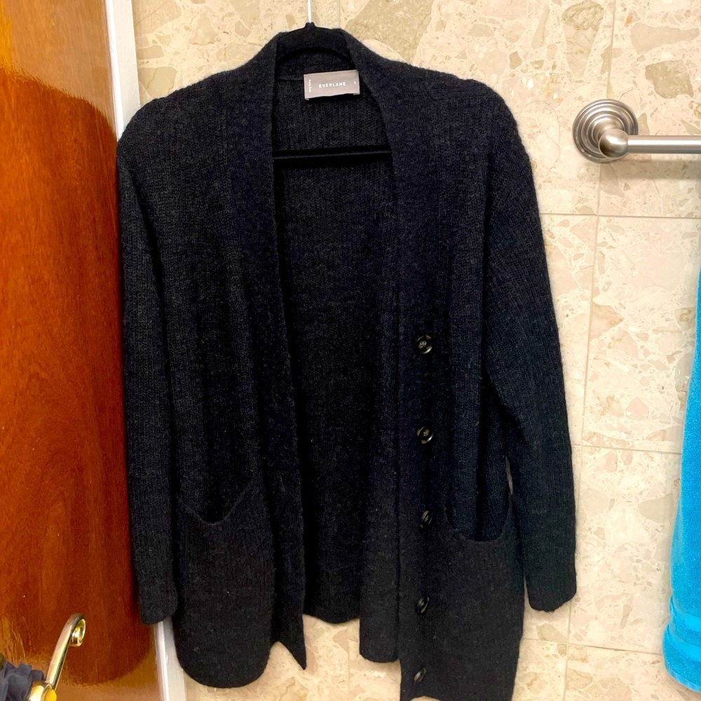 Everlane Mid Thigh Cozy Cardigan